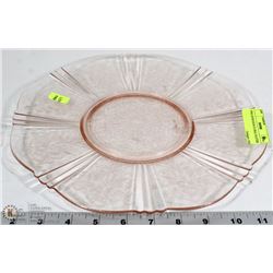 PINK DEPRESSION FLORAL PLATTER