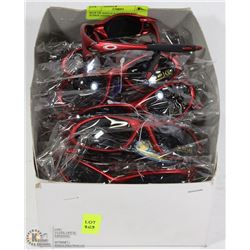 BOX OF REPLICA OAKLEY RED SUNGLASSES