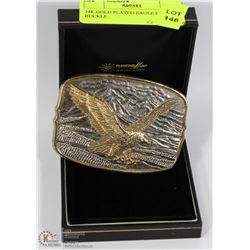 24K GOLD PLATED EAGLE BELT BUCKLE
