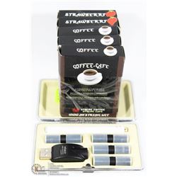 COSMO E-CIGARETTE UNIT BLK W/ EXTRA 25 ASST FLAVOR