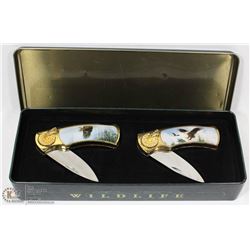 WILDLIFE EAGLE COLLECTION BOXED SET OF 2 KNIVES