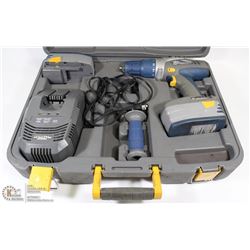 MASTERCRAFT 18V CORDLESS DRILL SET W/ 2 BATTERIES
