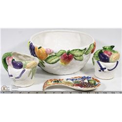 5PC BOWL SET WITH FRUIT MOTIF