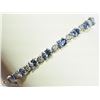 Image 2 : #47-ST. SILVER TANZANITE ANTIQUE STYLE BRACELET