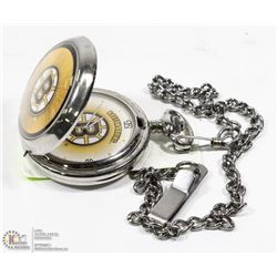 BOSTON BRUIN POCKET WATCH WITH CHAIN AND NEW