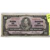 Image 1 : 1937 CANADIAN $10 DOLLAR BILL