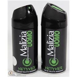 2 PACK MALIZIA UOMO MADE IN ITALY EAU DE TOILETTE