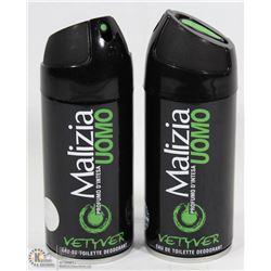 2 PACK MALIZIA UOMO MADE IN ITALY EAU DE TOILETTE