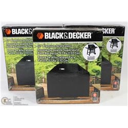 CASE OF 3 BLACK AND DECKER 52" GRILL COVERS