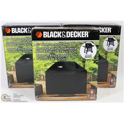CASE OF 3 BLACK AND DECKER 52" GRILL COVERS