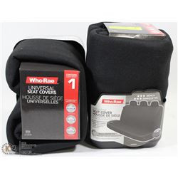 CASE OF 2  RUGGED UNIVERSAL BENCH SEAT COVERS