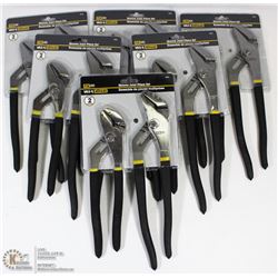 CASE OF SIX-2PC GROOVE JOINT PLIERS SETS
