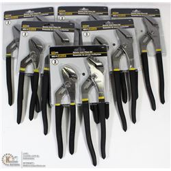 CASE OF SIX-2PC GROOVE JOINT PLIERS SETS