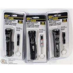 CASE OF 6PCS-6 LED WITH LASER AND 1 LED WITH