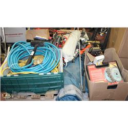 PALLET OF ESTATE TOOLS INCL. POWER TOOLS, AIR
