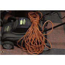 23) YARDWORKS LAWNMOWER WITH EXT. CORD