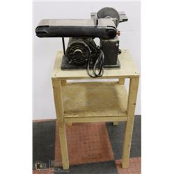 6) HOUSE OF TOOLS BELT & DISC SANDER ON WOOD