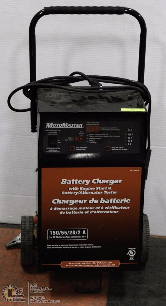 MOTOMASTER BATTERY CHARGER WITH ENGINE START