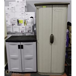 35) 2 PLASTIC GARAGE CABINETS