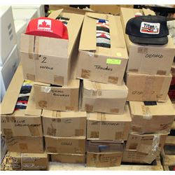 ESTATE PALLET WITH 18 BOXES OF 25 ASSORTED TRUCKER