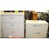 Image 1 : LOT OF 2 LATERAL FILE CABINETS, 2 DRAWER &