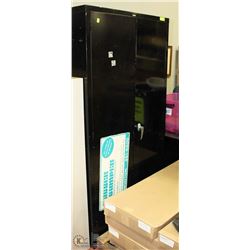 8) 6FT BLACK METAL STORAGE CABINET