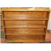 Image 1 : SOLID OAK 4 SHELF BOOK CASE