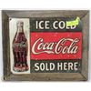 Image 1 : COCA COLA METAL SIGN FRAMED IN BARNWOOD 16X19