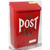 Image 1 : RED METAL MAIL BOX COLLECTIBLE MADE IN SWEDEN