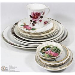 FLAT OF JAPAN/ENGLAND CHINA PLATES