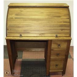 VINTAGE ROLL TOP DESK