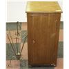 Image 1 : VINTAGE WOOD CABINET WITH UMBRELLA STAND