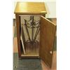 Image 2 : VINTAGE WOOD CABINET WITH UMBRELLA STAND