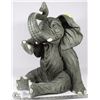 Image 1 : LARGE PORCELAIN CRYING ELEPHANT STATUE -