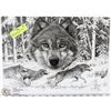 Image 1 : GLASS CUTTING BOARD WITH WOLF PRINT