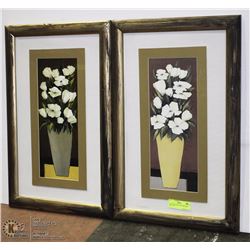 2 ASIAN FRAMED PICTURES BOTH ARE 15X24