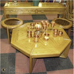 4PC LIVING ROOM SKLAR-PEPPLER TABLE SET INCL 2 END