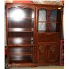 Image 1 : 2 WOOD SHELVING UNITS 32"X18"X75"