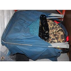 CLAM SINGLE MAN ICE FISHING TENT W/ 4 FLOATATION