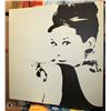 Image 1 : LARGE CANVAS WOMAN PRINT 35X35