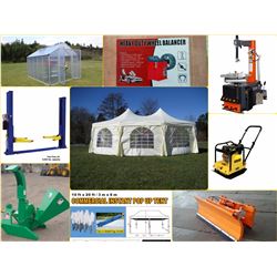 FEATURED ITEMS: WOOD CHIPPERS / 2 POST LIFTS /