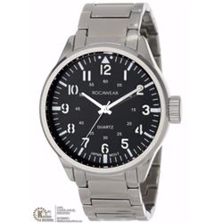 STAINLESS STEEL ROCAWEAR CASUAL SPORT MEN'S WATCH