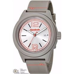 REEBOK MEN'S SILVER DIAL POLYURETHANE BAND WATCH