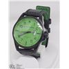 Image 3 : EDDIE BAUER GREEN DIAL BLACK LEATHER BAND WATCH