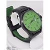 Image 4 : EDDIE BAUER GREEN DIAL BLACK LEATHER BAND WATCH