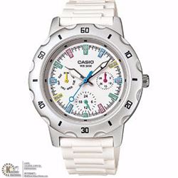 CASIO ANALOG WHITE DIAL LADIES WATCH