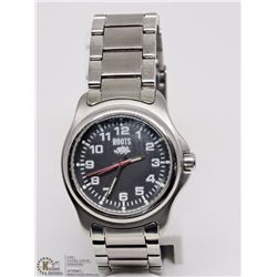 ROOTS STAINLESS STEEL SILVER BAND WATCH