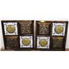 Image 1 : SET OF 2 - 24X24 MATCHING METAL WALL DISPLAYS