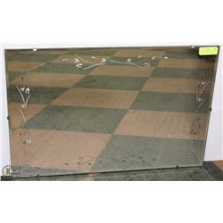 VINTAGE HANGING  MIRROR 30" x 20"