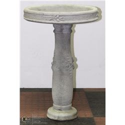 CONCRETE 2 PIECE BIRDBATH 16"X23"